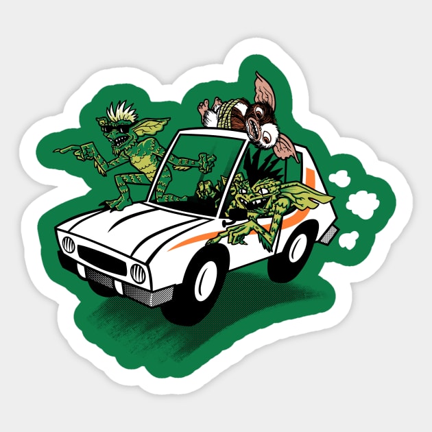 Gremlins in a Gremlin Sticker by GiMETZCO!